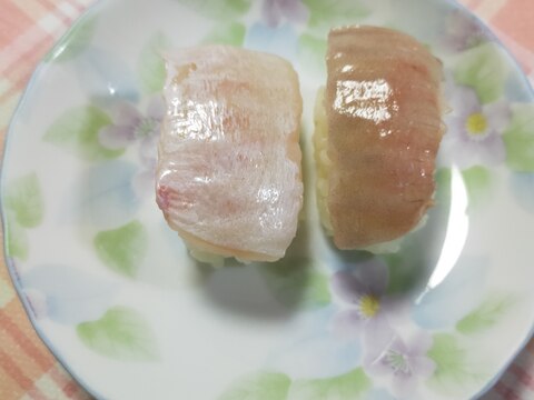 おにぎり感覚で簡単、握り寿司。家で握って♪♪